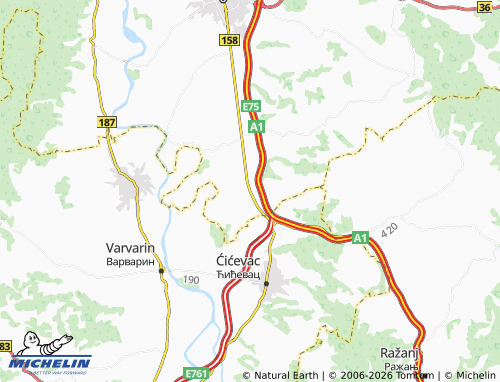 Mapa MICHELIN Drenovac - ViaMichelin
