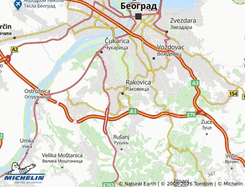 Mapa MICHELIN Rakovica - ViaMichelin