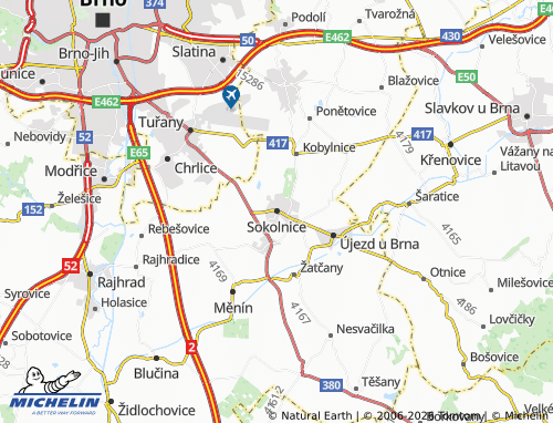 Mappa MICHELIN Sokolnice - ViaMichelin