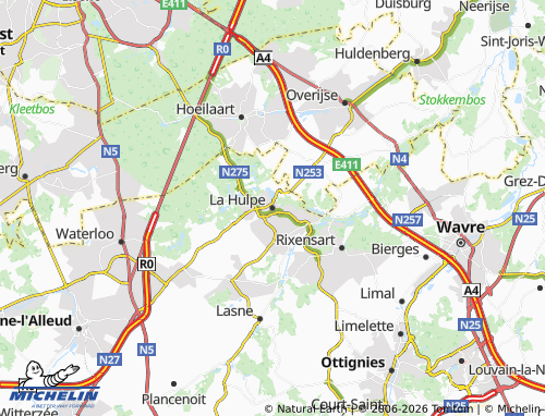 MICHELIN La Hulpe map - ViaMichelin