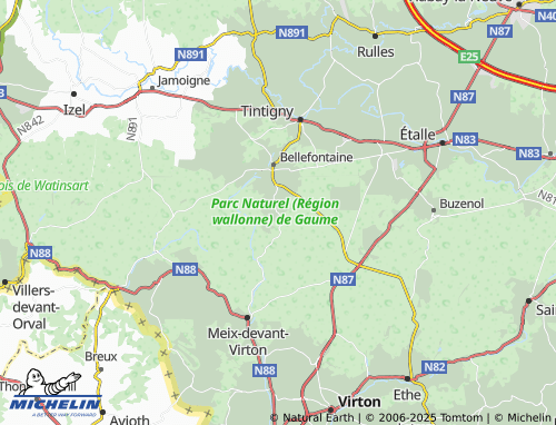 MICHELIN Lahage map - ViaMichelin