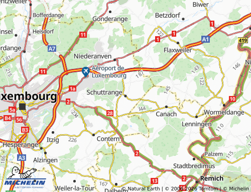 Mapa MICHELIN Schuttrange - ViaMichelin