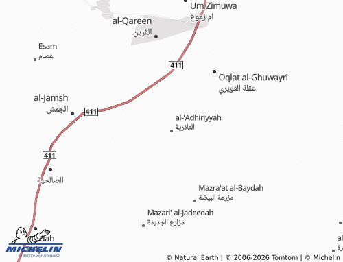 Carte MICHELIN al-'Adhiriyyah - ViaMichelin