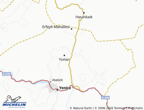 Mappa MICHELIN Akmanlar - ViaMichelin