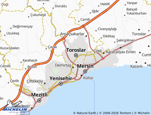 Kaart MICHELIN Mithat Toroğlu - ViaMichelin