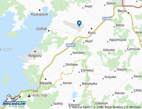 MICHELIN Kemikler map - ViaMichelin