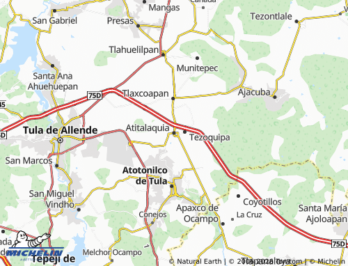 Mappa MICHELIN Atitalaquia - ViaMichelin