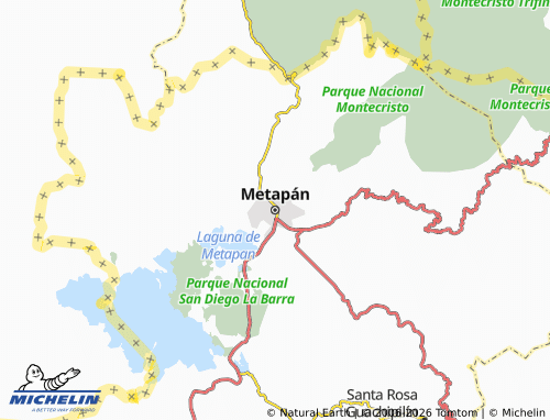 Mappa MICHELIN Metapán - ViaMichelin