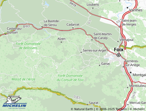 Mapa MICHELIN Gournié - ViaMichelin