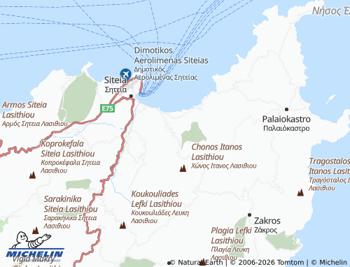 MICHELIN Roussa Ekklisia map - ViaMichelin