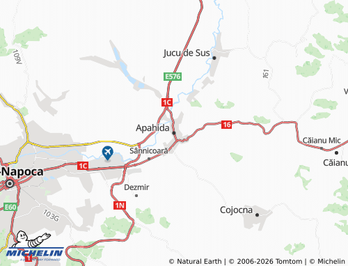 MICHELIN Apahida map - ViaMichelin