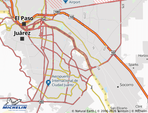 MICHELIN Valle del Sol map - ViaMichelin