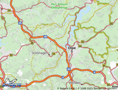 Carte MICHELIN Frenkhauserhöh - ViaMichelin