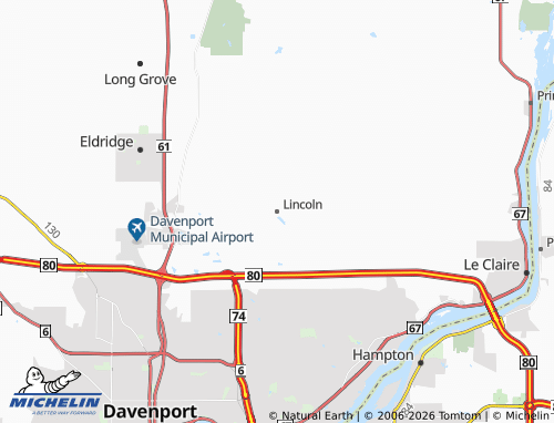 Mapa MICHELIN Lincoln - ViaMichelin