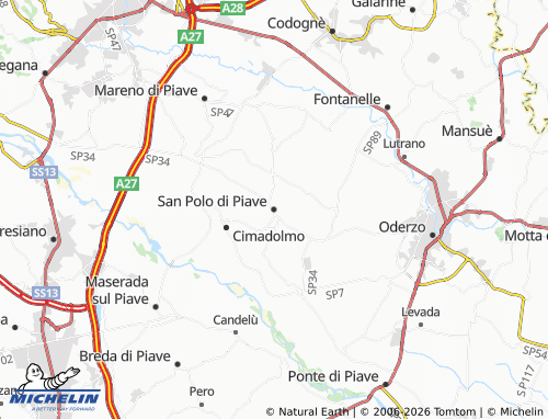 MICHELIN San Polo di Piave map - ViaMichelin