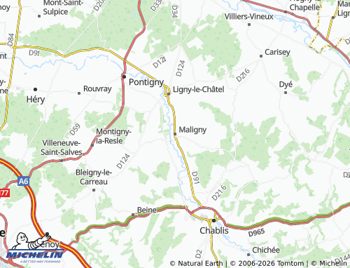 Carte MICHELIN Maligny - ViaMichelin