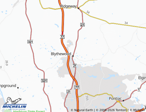 MICHELIN Blythewood map - ViaMichelin