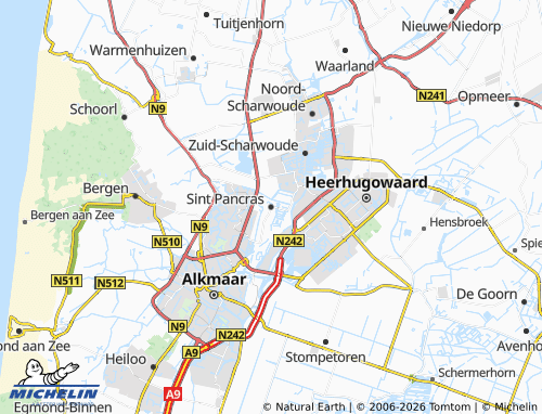 Mapa MICHELIN Sint Pancras - ViaMichelin