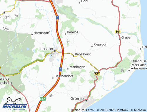 MICHELIN Kabelhorst map - ViaMichelin