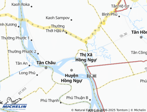 MICHELIN Thường Lạc map - ViaMichelin