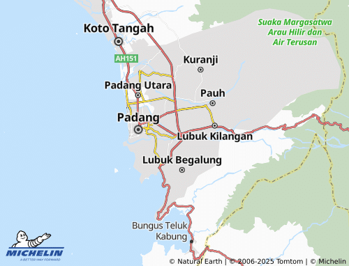 MICHELIN Lubuk Begalung Nan XX map - ViaMichelin