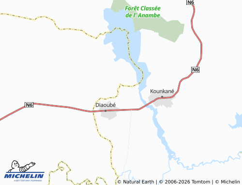 Mapa MICHELIN Saré Yoba - ViaMichelin