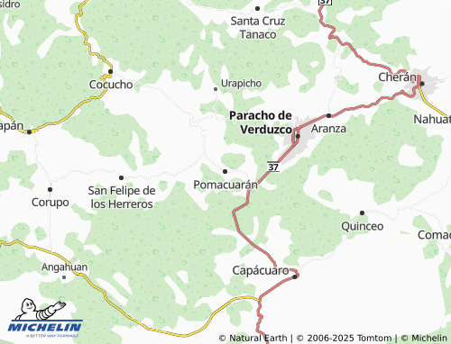 MICHELIN Pomacuarán map - ViaMichelin