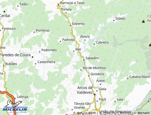 Kaart MICHELIN Arroteia de Sabadim - ViaMichelin