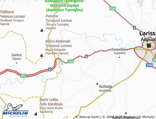Mapa MICHELIN Mandra - ViaMichelin