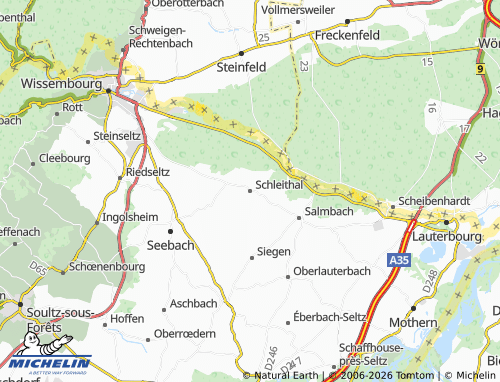 Mapa MICHELIN Schleithal - ViaMichelin