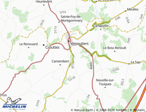 MICHELIN Guerquesalles map - ViaMichelin