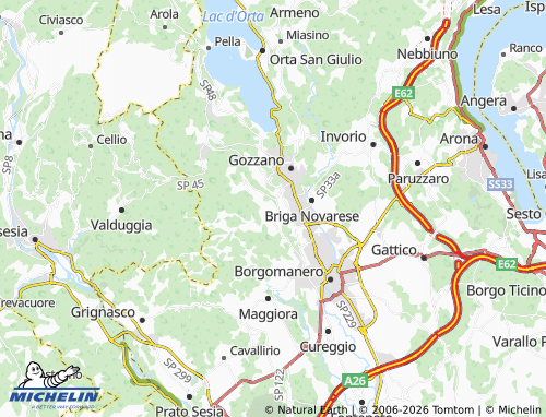 Mappa MICHELIN Gargallo - ViaMichelin