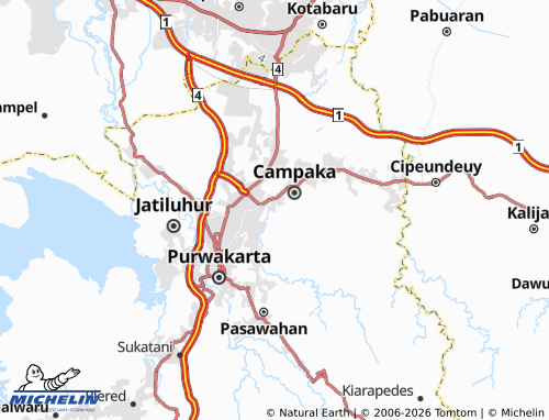 Mapa MICHELIN Campakasari - ViaMichelin
