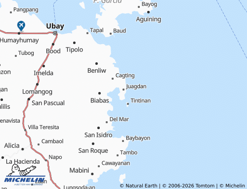 MICHELIN Guintabo-an map - ViaMichelin