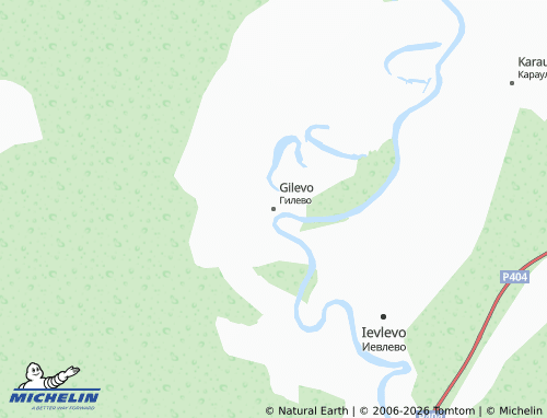 MICHELIN-Landkarte Gilevo - ViaMichelin