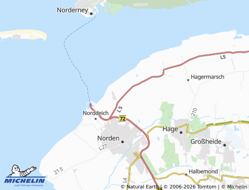 MICHELIN Osterloog map - ViaMichelin