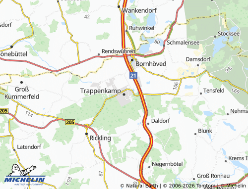 MICHELIN Trappenkamp map - ViaMichelin
