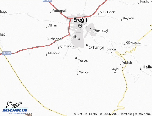 MICHELIN Toros map - ViaMichelin