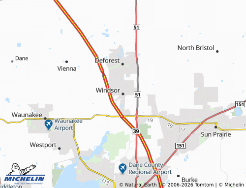 Carte MICHELIN Windsor - ViaMichelin