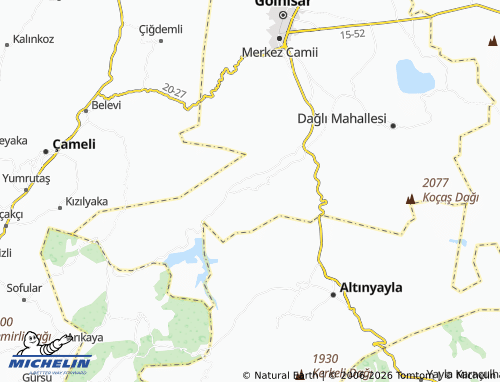 Mappa MICHELIN Asmalı - ViaMichelin