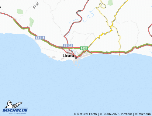 Mapa MICHELIN Licata - ViaMichelin