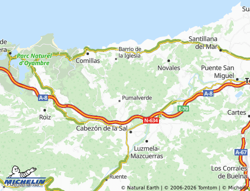MICHELIN-Landkarte Rodezas - ViaMichelin