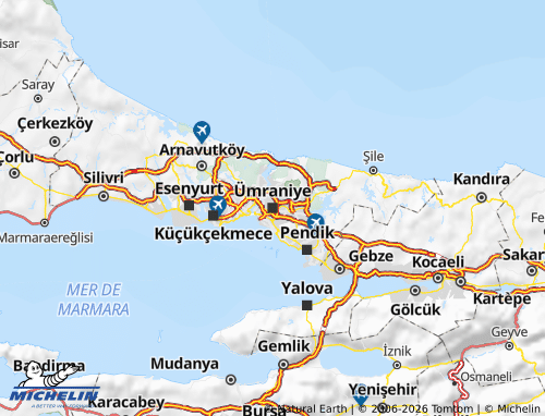 MICHELIN Ümraniye map - ViaMichelin