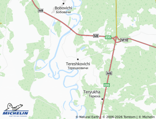 Carte MICHELIN Tereshkovichi - ViaMichelin