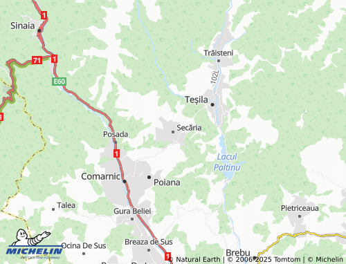 MICHELIN Secăria map - ViaMichelin