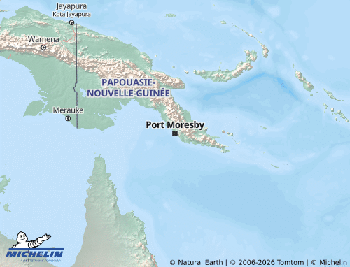 MICHELIN-Landkarte Papua-Neuguinea - ViaMichelin
