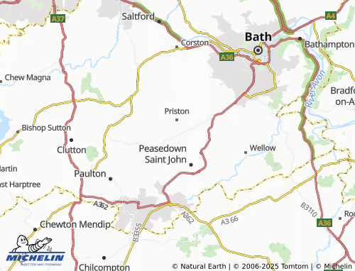 MICHELIN Tunley map - ViaMichelin