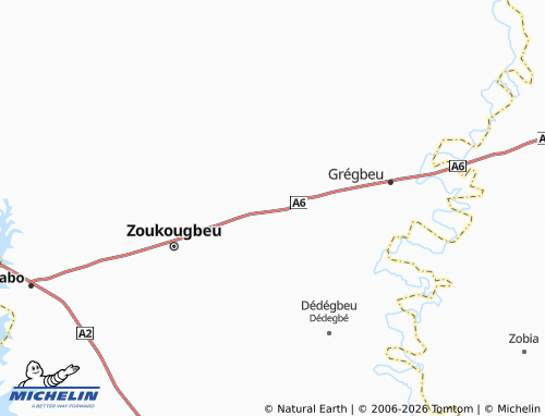 MICHELIN-Landkarte Guedjigbe II - ViaMichelin