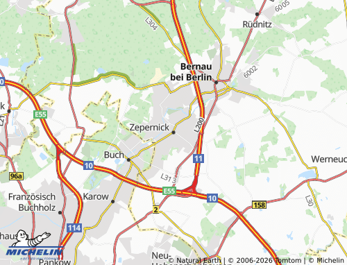 MICHELIN Zepernick map - ViaMichelin