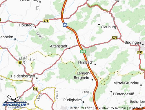MICHELIN Oberau map - ViaMichelin